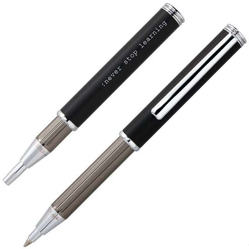 ARTEX life seriesはじめに伸縮ボールペン：学習を止めることは決してありません - 油性・ゲルインクボールペン - 銅・真鍮 ブラック