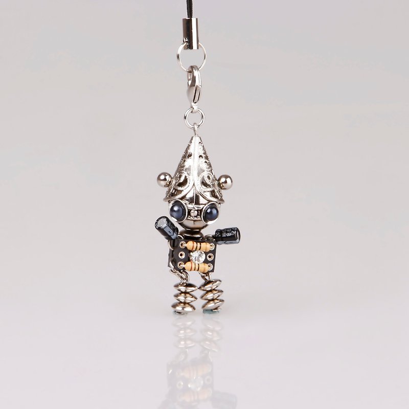 picobaby/handmade robot necklace/personal jewelry - สร้อยคอ - โลหะ 
