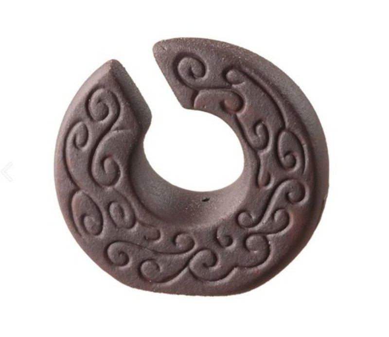 Qing Zheng He Day | Jade Jue Old Rock Mud Incense Stand - น้ำหอม - ดินเผา สีนำ้ตาล