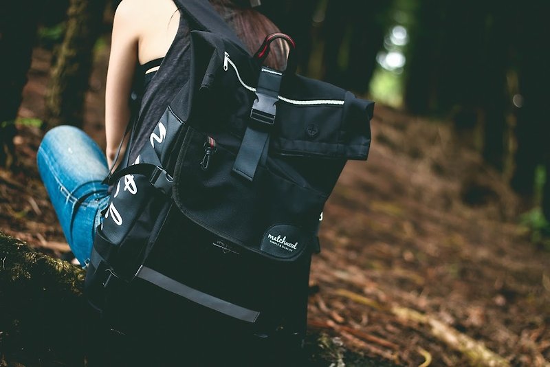Rider Backpack Leather Black - กระเป๋าเป้สะพายหลัง - หนังเทียม สีดำ