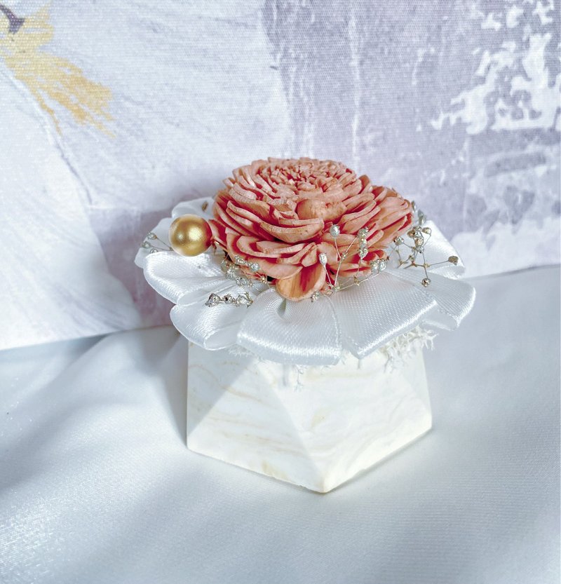 Made In Taiwan- Small Sola Flower Aroma Vase - Items for Display - Other Materials Multicolor