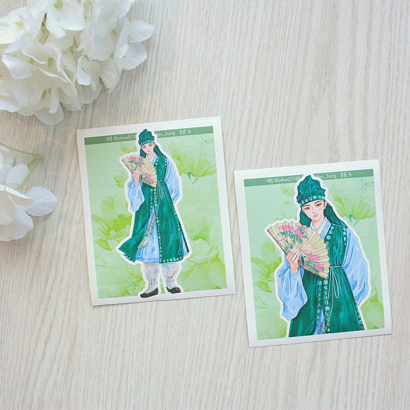 yehee_Oriental Sticker_Mongryeong_green - Stickers - Paper 