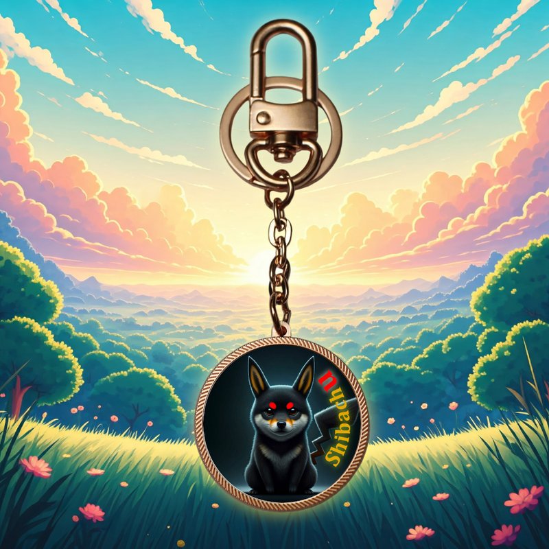 OneMe AI-generated Caricature Metal Key Holder shibachu - Charms - Other Materials 