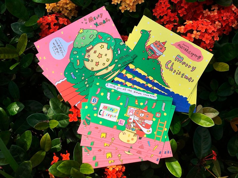 【2017聖誕節提案】明信片/(15張)三種卡片一次買齊!! - 卡片/明信片 - 紙 