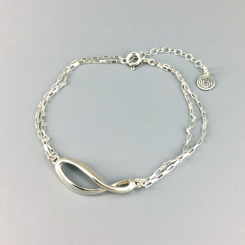 s925 sterling silver bracelet-Little Infinity - Bracelets - Sterling Silver Silver