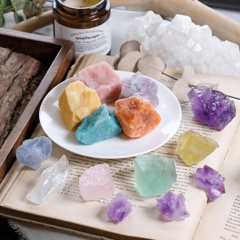 More than 10 high-energy crystal ore guardian Stone, diffuser Stone, meditation Stone to enhance the energy of life - Items for Display - Crystal Multicolor