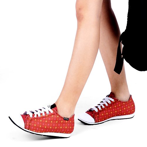 PUHU 彪琥 - 有型又好行的第一首選 MIT【玩色休閒鞋-女款紅】休閒鞋 舒適 簡約 穿搭