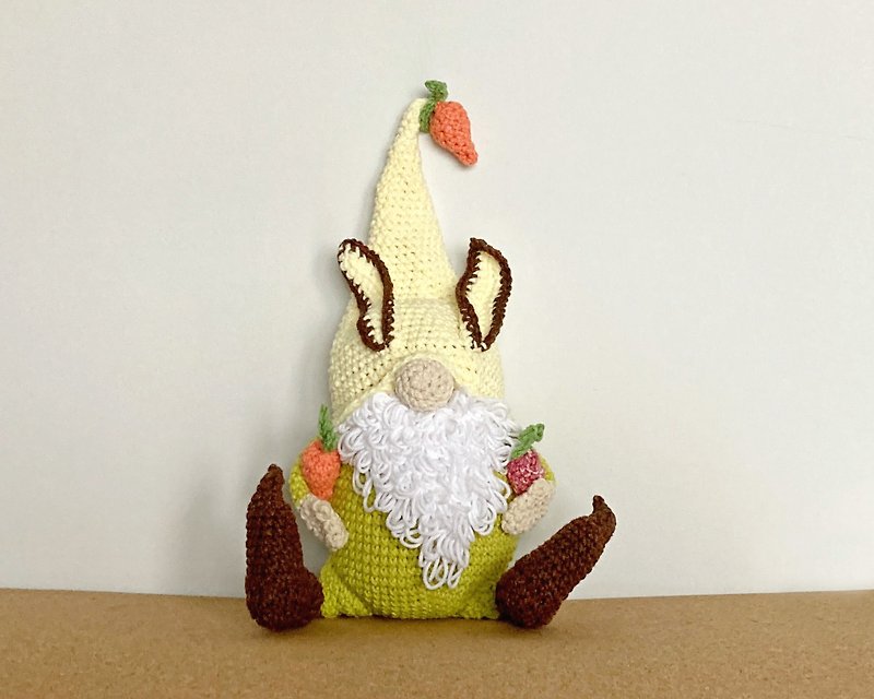 Cute bunny gnome Spring elf Funny kid's gift - Kids' Toys - Cotton & Hemp Yellow