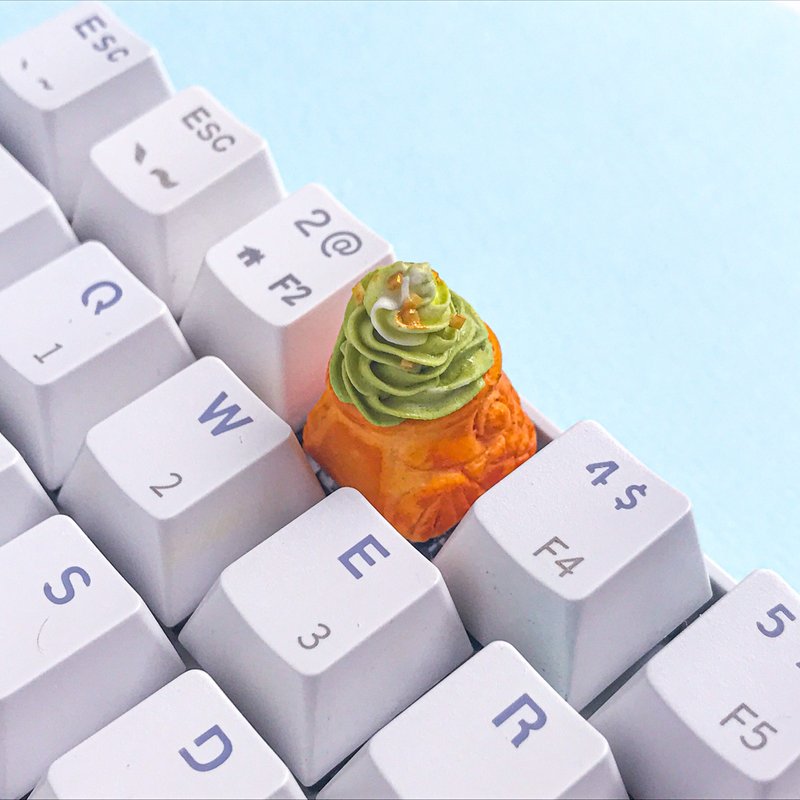 たい焼きソフトなキーキャップ メカニカル Cherry mxスイッチ用 - PCアクセサリー - 粘土 グリーン