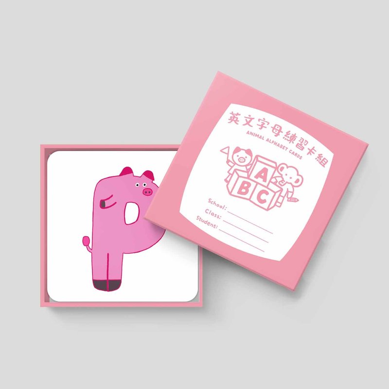 英語アルファベット練習カードセット/ポスター/子供用教材/ABCDE - 知育玩具・ぬいぐるみ - 紙 多色