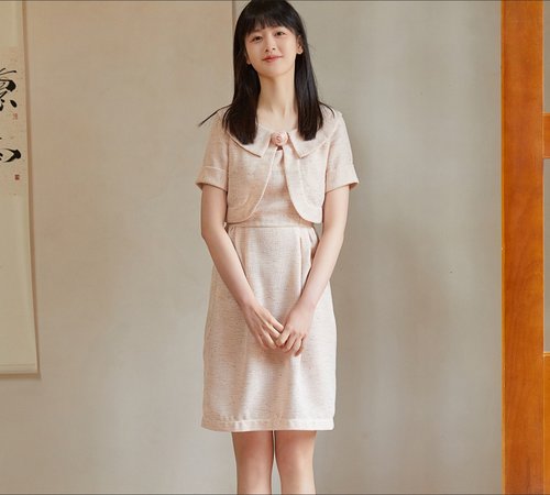 フレンチレトロノースリーブワンピース フレンチレトロノースリーブワンピース