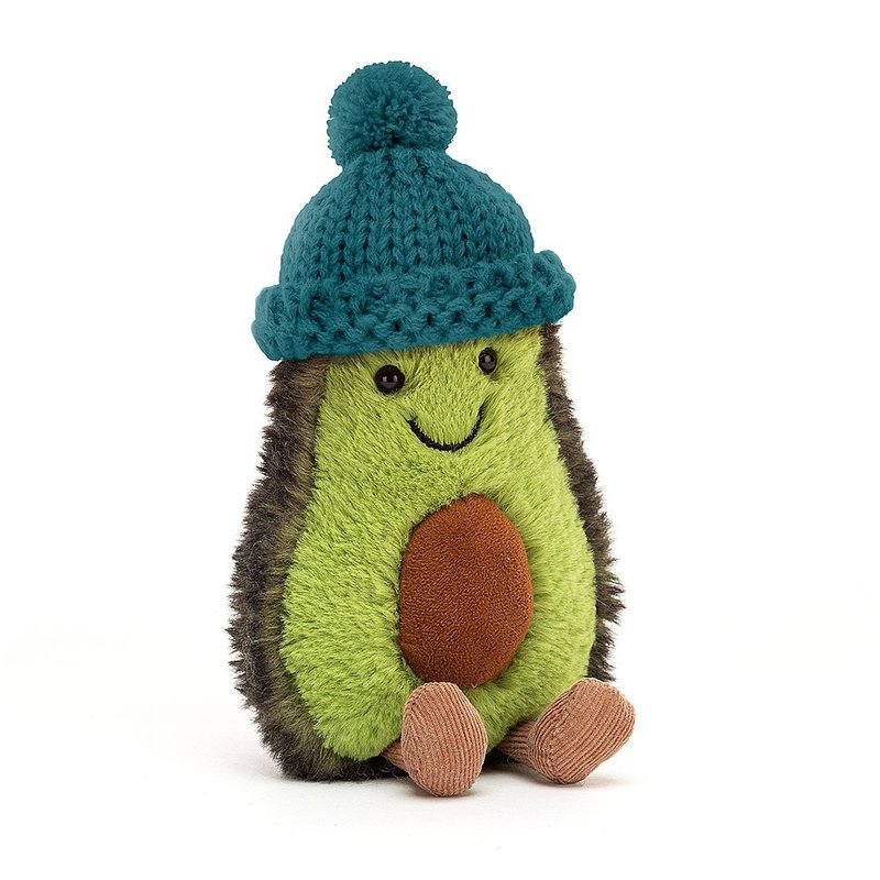 Jellycat Amuseable Cozi Avocado Teal - Stuffed Dolls & Figurines - Polyester Green