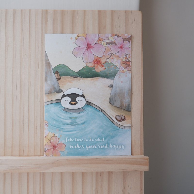 動物插畫明信片 | 企鵝 | quality ME time - 卡片/明信片 - 紙 