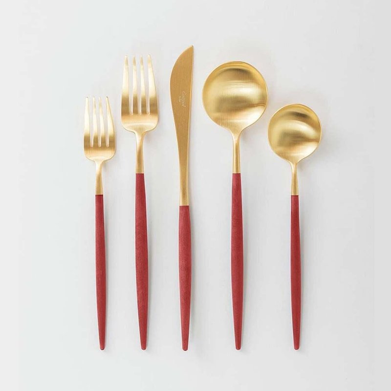 ポルトガル クチポール | GOA/レッドゴールドシングル 食器 - カトラリー - ステンレススチール レッド