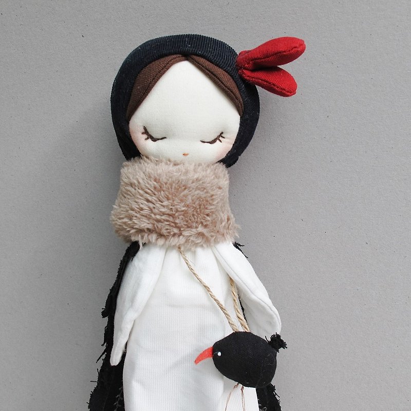 Flower Elf kite birds - Stuffed Dolls & Figurines - Cotton & Hemp White