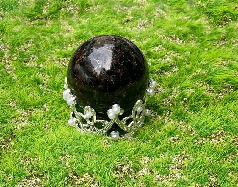 有球必應-天然煙花藍閃石 石榴石球57mm 減少負能量 療癒心靈 - 其他 - 水晶 多色