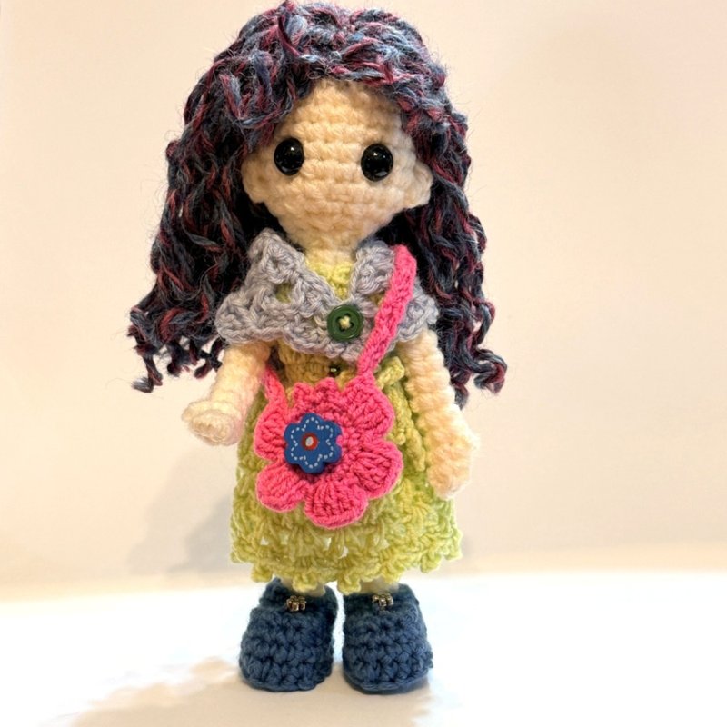 迷你花朵娃娃提包/斜背包 | 鉤針娃娃配件 日文PDF圖解 - 手工藝教學/工具書 - 其他材質 