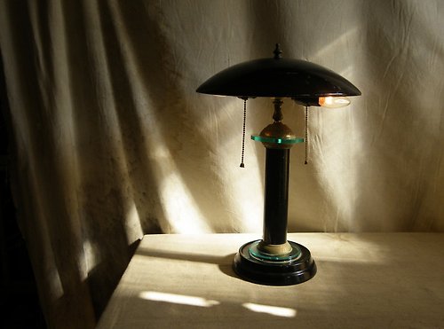 老時光OLD-TIME Vintage & Classic & Deco 【老時光 OLD-TIME】早期台灣製蘑菇桌燈