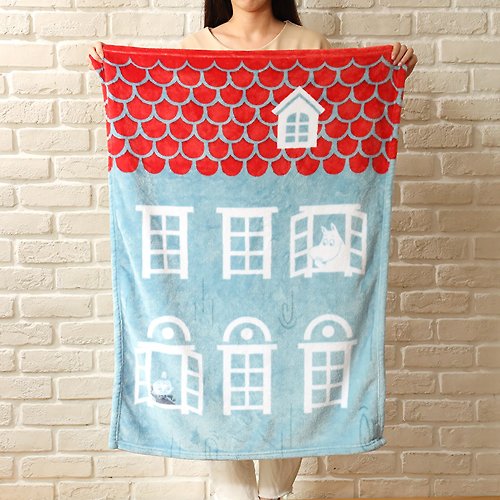 NORNS Moomin毛毯 嚕嚕米的家-法蘭絨刷毛毯 保暖毯 70x100cm 四季毯