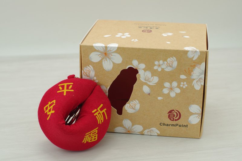【錢母包:平安祈福 金/銀】直徑6.5公分/放平安符/自帶/祝福好友 - 零錢包/小錢包 - 棉．麻 