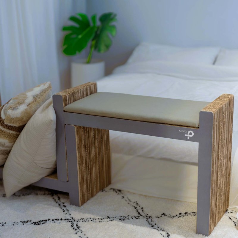 Gray H Scratcher - Scratchers & Cat Furniture - Paper Gray