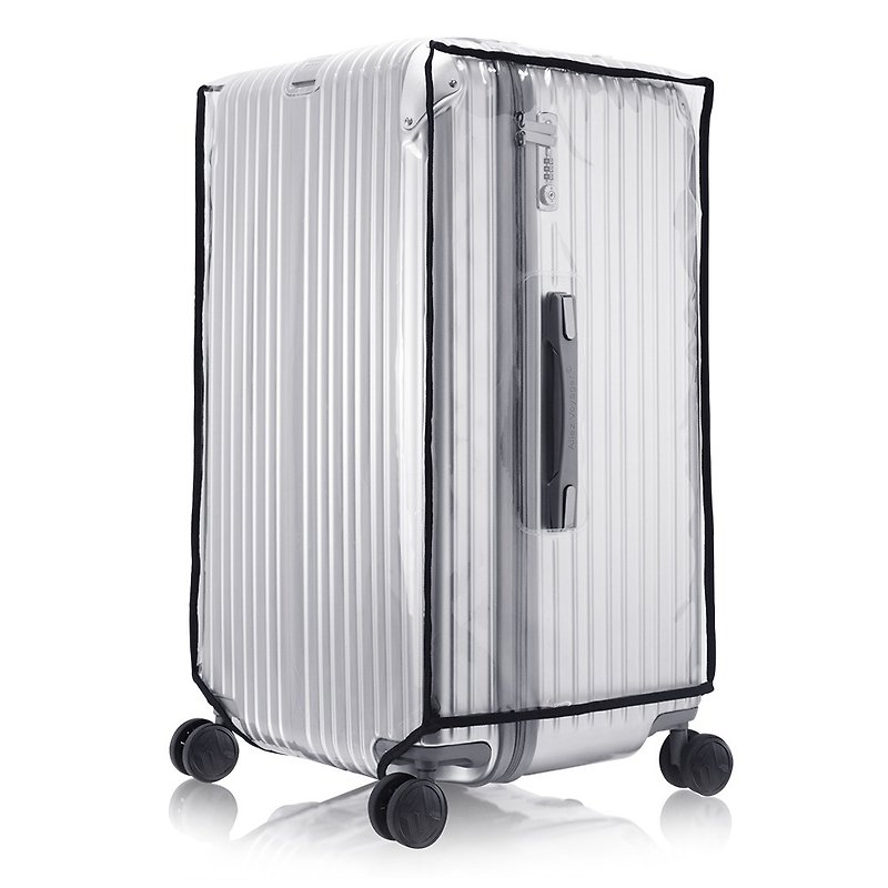 ALLEZ Olivia Pavilion 3:7 zipper fat suitcase 29-inch special transparent suitcase protective cover - Luggage & Luggage Covers - Other Materials Black