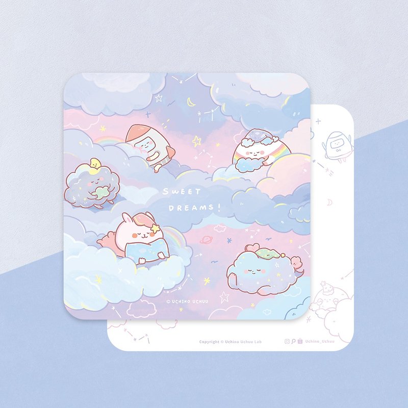 SWEET DREAMS！/テキストポストカード/厚手のアートペーパー - カード・はがき - 紙 ピンク