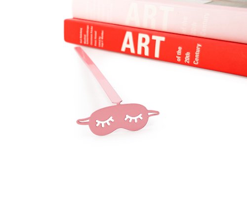 Design Atelier Article Pink Metal Bookmark Sleep mask