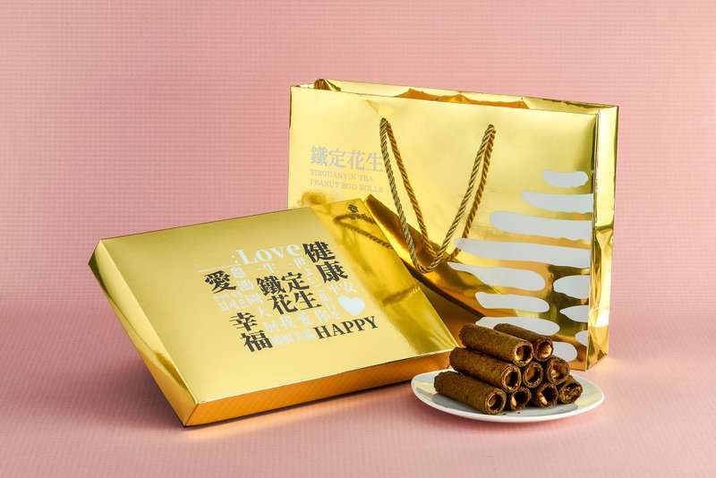 鐵定花生10入禮盒 - 蛋糕/甜點 - 其他材質 咖啡色