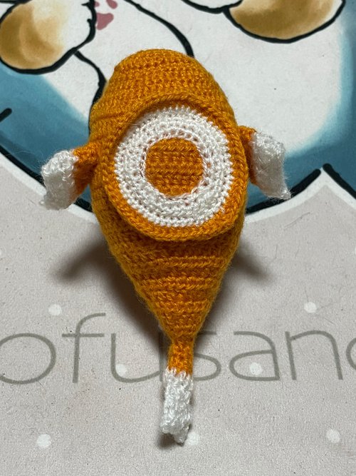 ハンドメイド　編みぐるみ　置物　インテリア　かぎ針編み　海の生き物 かぎ針編み海洋生物可愛い過ぎる風船魚フウセンウオ編みぐるみ