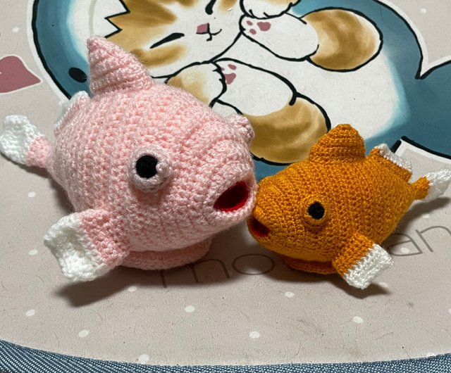 かぎ針編み海洋生物可愛い過ぎる風船魚フウセンウオ編みぐるみ