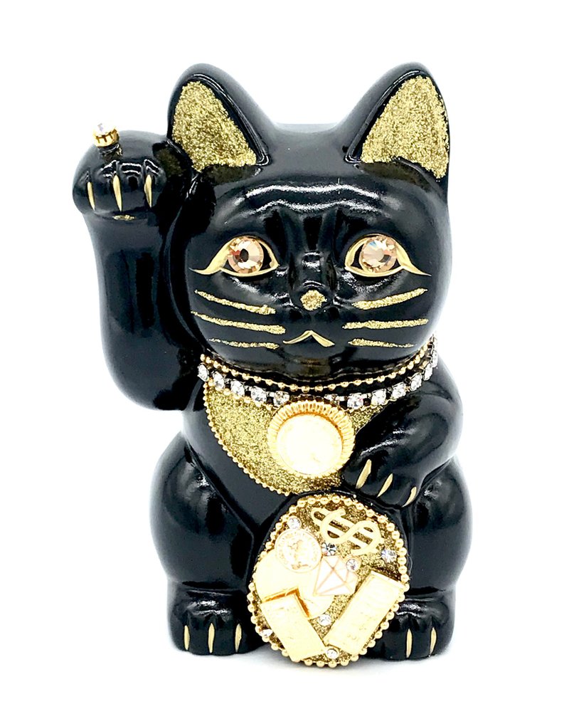 Millionaire Cat - Items for Display - Pottery Black