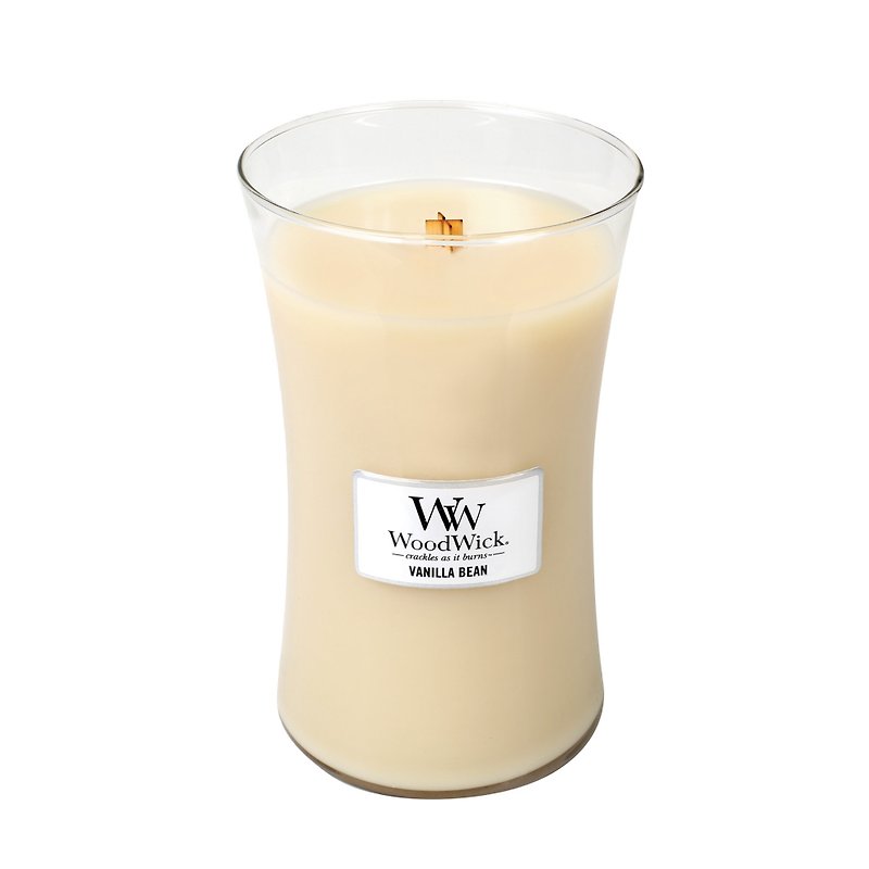 [VIVAWANG] WoodWick Fragrance Large Cup Wax Vanilla Beans - เทียน/เชิงเทียน - ขี้ผึ้ง 