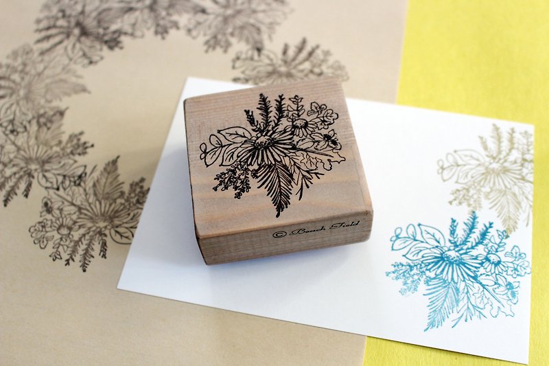 Herbs stamp - 印章/印台 - 橡膠 咖啡色