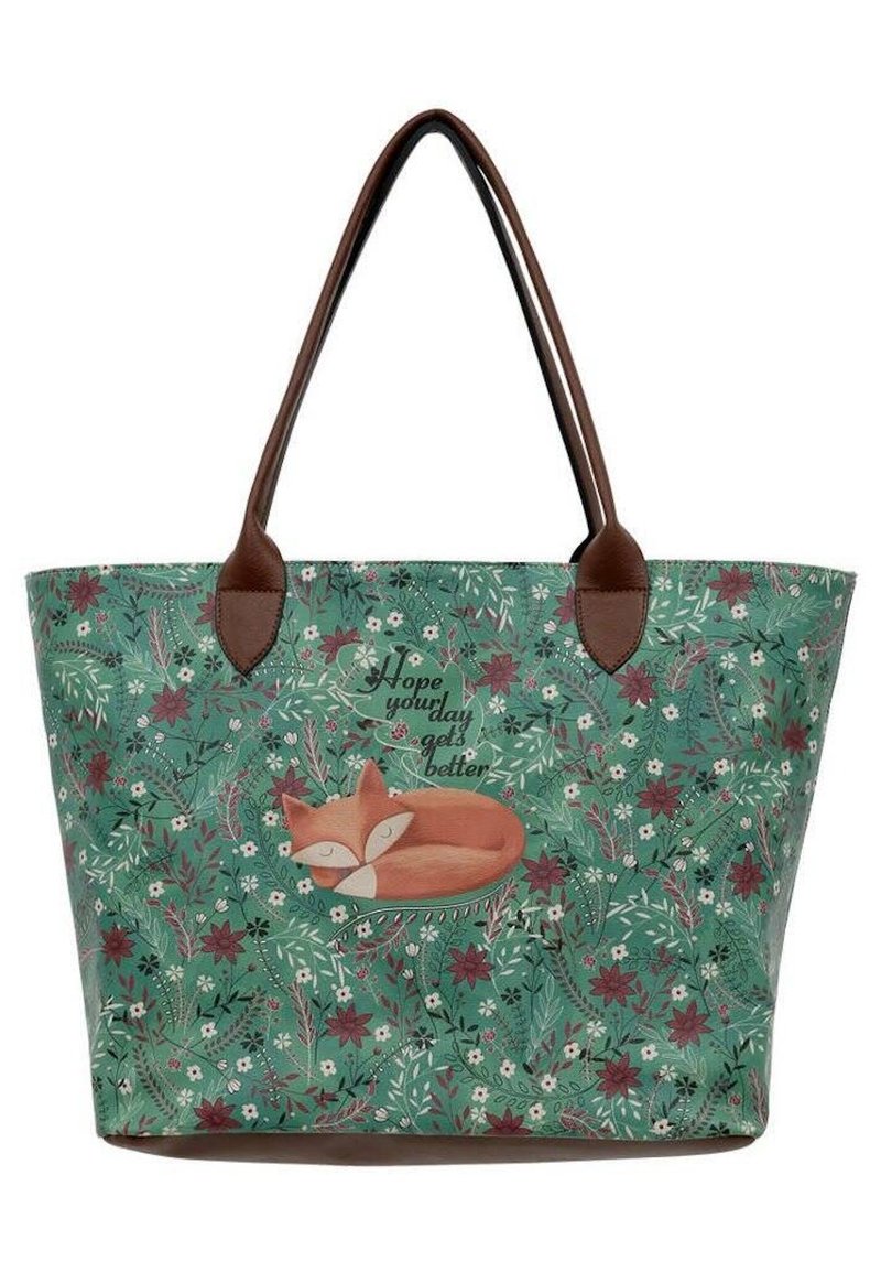 Large Volume Shoulder Bag - Colourful Animals New Year Gift - Handbags & Totes - Other Man-Made Fibers Multicolor