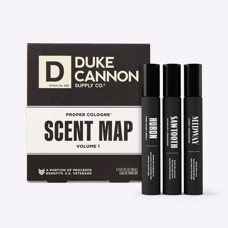 Duke Cannon 正宗古龍水香水地圖 (三瓶裝) - 香水/香膏 - 植物．花 綠色