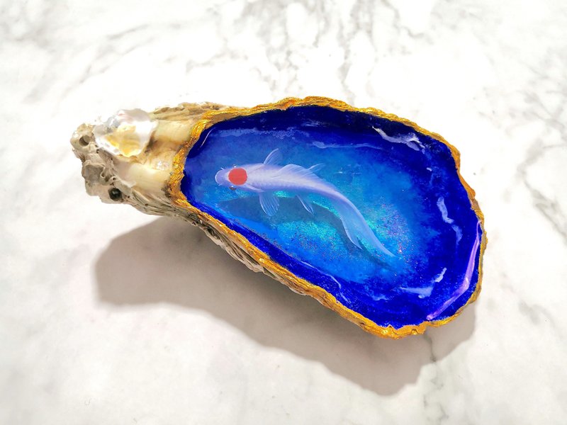 純手繪星空魚3D樹脂畫 萬頃星河都是我贈予你的見面禮 永生魚 - 擺飾/家飾品 - 樹脂 