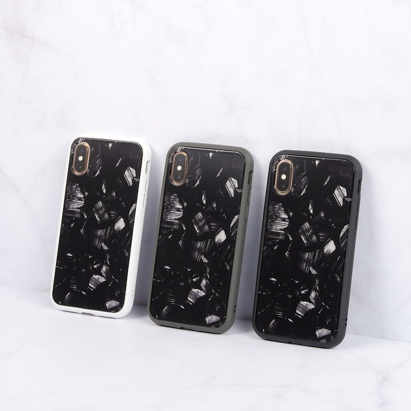 Mod NX邊框背蓋手機殼∣獨家設計-星夜礦石 for iPhone - 手機配件 - 塑膠 黑色