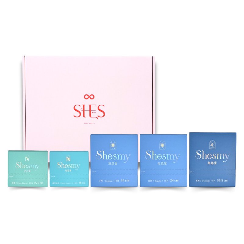 【傳情禮盒】Shesmy旭思蜜無香款禮盒 | 閨蜜、女友送禮不踩雷 - 布衛生棉/生理用品 - 環保材質 多色