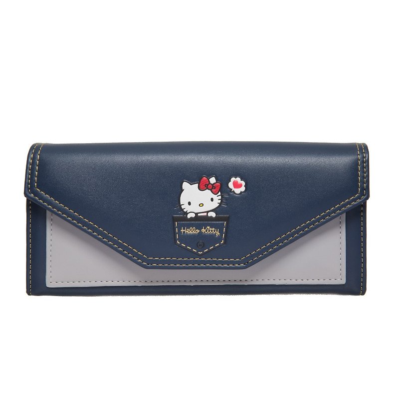 【OUTDOOR】Hello Kitty-Flip Cover Long Clip ODKT22A01NY - กระเป๋าสตางค์ - หนังเทียม 