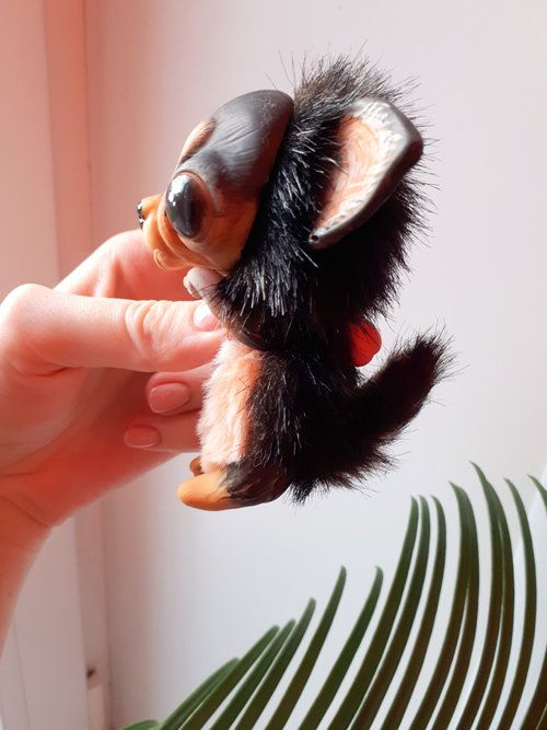 Long hair Chihuahua Teddy Puppy Plush Toy Dog Stuffed Animal