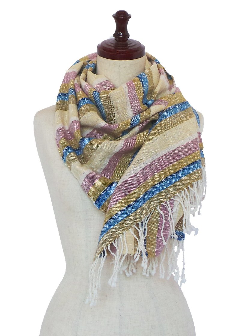 Scarf - Knit Scarves & Wraps - Cotton & Hemp Multicolor