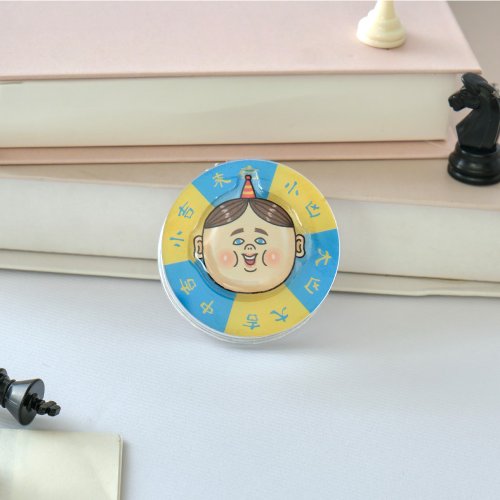 TOYSELECT 保羅先生微笑波胖吉刻運勢轉盤雙層MagSafe氣囊支架