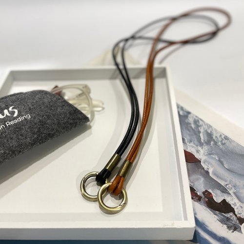 Sightus 美見眼鏡 純手工真牛皮掛繩