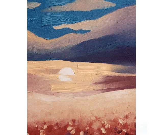 馬の風景画 絵画 馬の絵画 風景画 オリジナルアート 動物のアートワーク 農場の壁