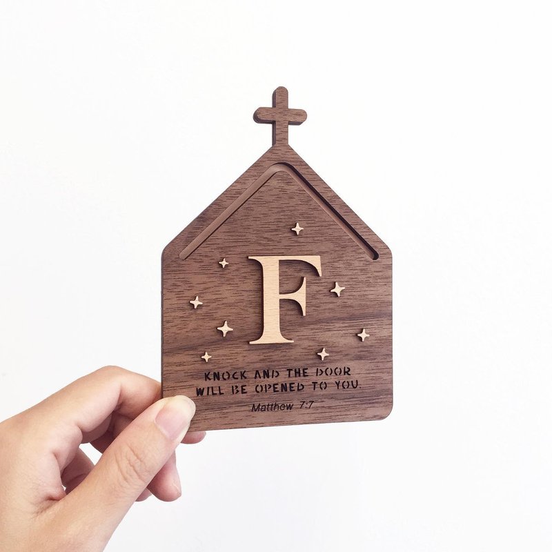 Customized wooden church door plate listing door curtain hanging cloth for home and commercial use - fine version - Doorway Curtains & Door Signs - Wood 