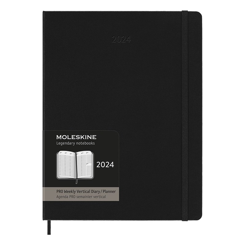 _勿上架__勿上架_MOLESKINE 2024Pro 直式週記 12M 硬殼 XL 型 黑 - 筆記本/手帳 - 紙 黑色