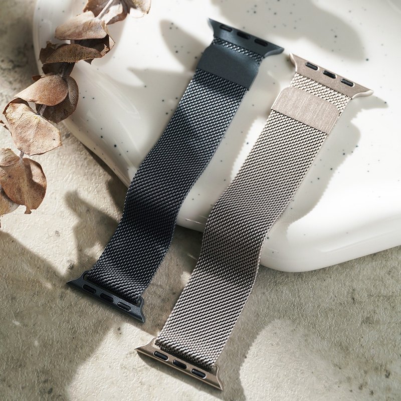 Apple Watch Stainless Steel Ultra-Thin Milanese Magnetic Apple Watch Band - อุปกรณ์เสริมอื่น ๆ - โลหะ 