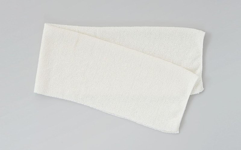 Linen knitted face towel (satin finish) off white - Fragrances - Cotton & Hemp White