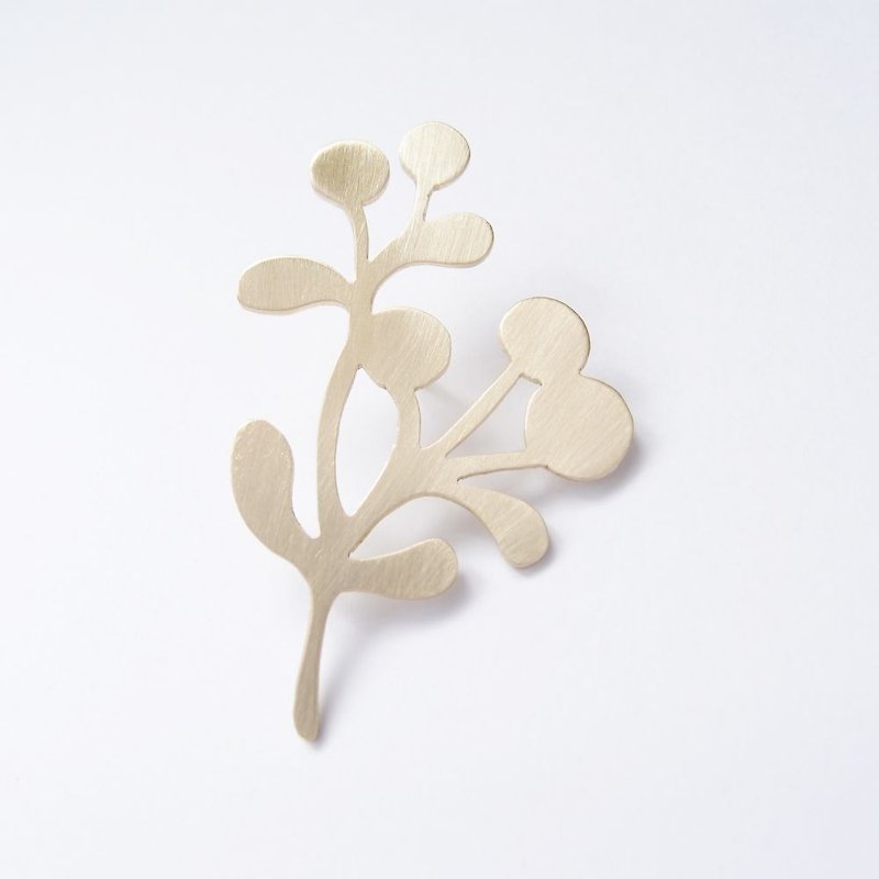 Trees, fruit Bronze brooch 2 - Brooches - Other Metals Gold